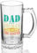 Joymaking Beer Glass Gift for Dad - Dad The Man The Myth The Legend, Father Day Gifts from Son Daughter, Glass Tankard 0.5L