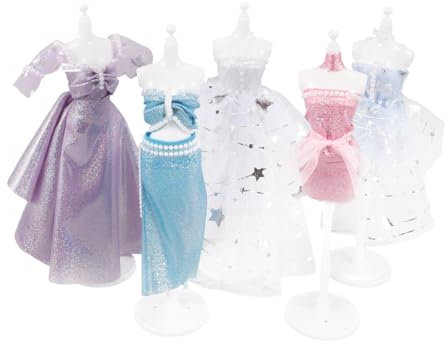 SEWOART Kreatives Nähen Für Kinder Bastelset Mit Minikleid-Design DIY-Material Für Mädchen