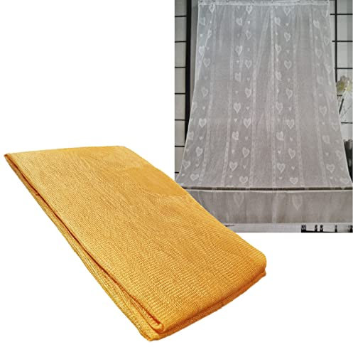 GX GARGIX Tenda Zanzariera telo mosche porta balcone finestre moschiera (Hearth/Giallo)