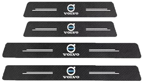 KHDWOB 4 Stück Einstiegsleisten Schutzfolie für Volvo 850 1992–1997, Auto Türschweller Aufkleber aus Carbon Optik, Kratzschutz & Anti-Abrieb, Selbstklebendes Auto Zubehör