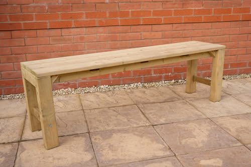 Forest Garden Wooden Garden Dining Bench 5'2 x 1'2 (1.59m x 0.36m)