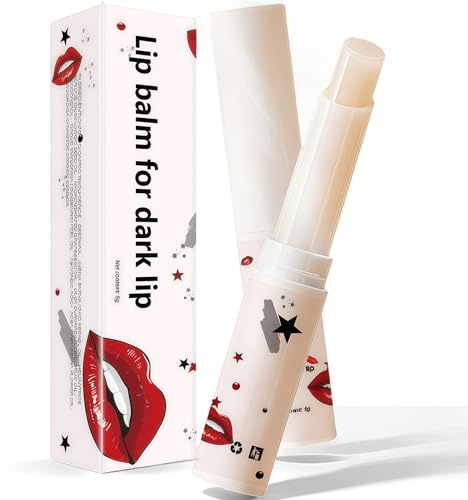 Lip Scrub, Lip Lightening Balm for Dark Lips | Moisturizing Whitening Cream to Remove Dark Spots, Pink Lip Care Treatment, 1PCS