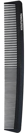 Hair Comb-Professional Hairdressing Anti-Static Carbon Fibre Fine and Standard Tooth Cutting Combs Heat Resistant Barber and Salon Styling Comb