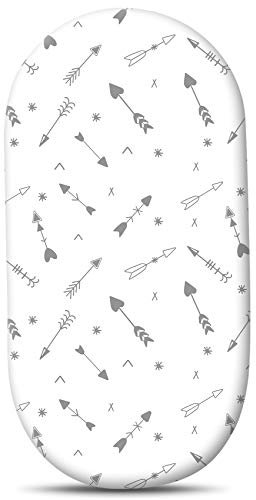 Couxily Bébé Drap Housse Berceau, Drap Housse Couffin, Drap Nacelle pour Berceau Universels 75x33cm/72x32cm/70x30cm/80x46cm (1 pièce - A02)