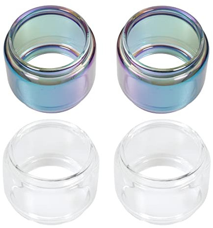 YiTenn 4 Stück Ersatz Bulb Glas Tank Pyrex Glas für Uwell Crown 4 IV (6ml Kapazität)