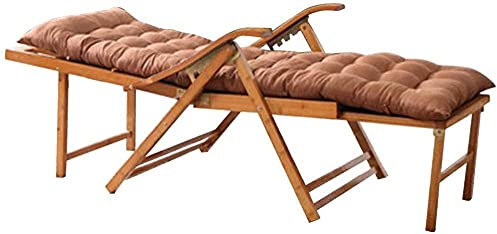 CAPXXIN Klappbarer Terrassenstuhl Sonnenliege Liegestühle Gartenliegestühle Wetterfeste Outdoor-Sonnenliege mit Auflagen Kissen und Fußschemel Needed