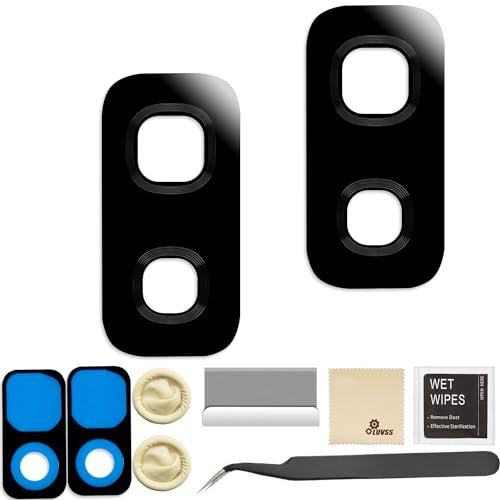 LUVSS 2 Pack Kamera Glas für Samsung Galaxy S9+ Plus Rückseite Kamera Deckel Linse Original Wasserdich Ersatz Reparatur Set SM-G965F