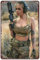 SREELEATHERS Metallschilder – Militärische sexy Frauen mit Waffen Poster Pinup Girl Army Blechschild Wandkunst Dekor Plakette für Zuhause Bar Pub Club Badezimmer Männerhöhle Garage 20,3 x 30,5 cm