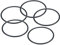 PATIKIL 10 Stück Dichtungsringe O-Ringe Gummidichtung 55mm AD 50mm ID 2.65mm Breite Nitrilgummi Unterlegscheibe Dichtungssatz Gummischeiben für Wasserhahn Autoreparatur Schwarz
