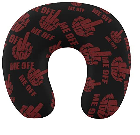 DJNGN FCK You Me Off Nackenkissen, weiches, waschbares Kissen, U-förmiges Kissen für Reisen zu Hause und im Büro