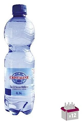 Cristaline - Eau de source gazeuse - 12x50 cl