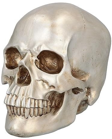 Boland 73090 - Totenkopf Schädel Shine, Halloween Dekoration für Haus und Garten, Deko Schädel, Tischdekoration