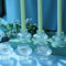 Vohocandle Lot de 6 bougeoirs transparents pour bougies chauffe-plat et chandeliers coniques en verre pour centre de table de mariage, bougeoirs pour étagère, porche, décoration d'intérieur