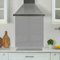 Premium 90 cm x 75 cm Grey Glass 6mm Kitchen Splashback Heat Resistant Toughened Polished Edges - Back Splash Back Coloured Hob Painted Tempered Splashback