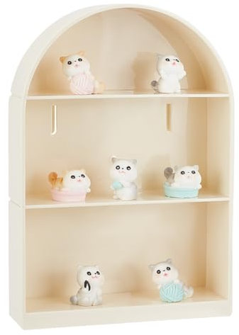 OLYCRAFT Wandmontierte Vitrine 3 Stöckig Action Figuren Vitrine Minifiguren Display Ständer Aufbewahrungsbox Würfel Staubdichte Vitrine Für Sammlerstücke Action Figuren Souvenir - 26.2x17.9x5.1cm