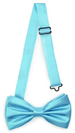 Ladeheid Elegante Herren Fliege - Hochwertig, Glänzend, Verstellbar, Perfekt für Hochzeit, Party, Büro. Ideal für Männer, Frauen, Teenager Größe 12cm x 6cm BMS