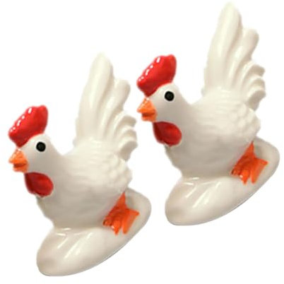 ABOOFAN 2 Pz Portaposate per tavola da Pranzo Posate da tavola Posate poggia Bacchette in Ceramica portacucchiaio in Ceramica Porta Bacchette Super Carino poggia Cucchiaio w001 Bianca