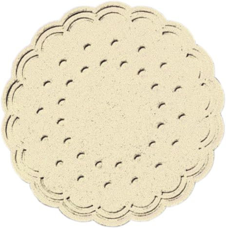 3000 Tissue-Untersetzer, rund Ø 7,5 cm Cream Mehrlagig