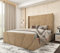 THE VOGUE Interiors Winged Bed Frame | Plush Velvet Bed With Storage | Ottoman Storage Bed Frame | upholstered bed frame (Silver Plush Velvet, 4FT6 DOUBLE)