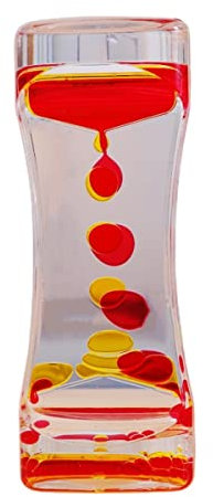 Sablier Liquides Jouets Sensoriels pour Enfants Adultes, Lampe à Lave Colorés, Motion Bubbler Fidget Jouet pour Activité, Relaxation, Anxiété, Autisme, TDAH, Bureau à Maison (E)
