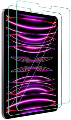 HYGMOCC Diseño para Apple iPad Pro de 12,9 pulgadas de 6.ª/ 5.ª/ 4.ª/ 3.ª generación (2022/2021/2020/2018) Protector de pantalla de vidrio templado,anti arañazos,libre de burbujas(paquete de 2)
