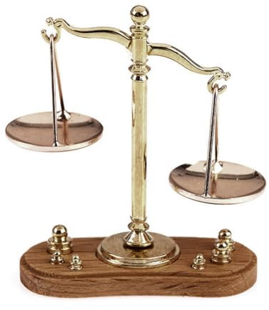 Breeshy Mini-Vintage-Waage-Ornamente, Antikes Gerechtigkeitswaagenmodell Aus Metall, Heimdekoration, Kindergeschenk