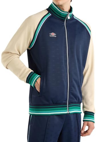 Umbro - Veste anthem - Homme (S) (Bleu marine foncé/Gris/Vert menthe)