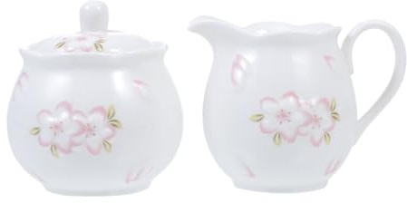 Cabilock Keramik Kaffee Deckel Präzise Geprägte Zuckerdose Und Milchbehälter Spülmaschinengeeignet Und Einfach Zu Reinigen Elegantes Design Für Latte Und Kaffeezubereitung