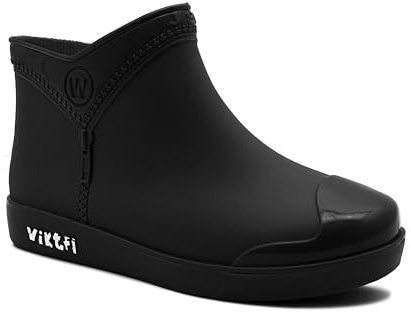 IMTY Womens Ankle Wellies Boots Short Slip On Waterproof Chelsea Rain Boot Snow Farm Gardening Ladies Outdoor Festival Wellingtons