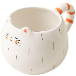 MKEMQXBEP Taza de cerámica for Agua, té de la Tarde, Leche, café, té con Leche, Taza con Forma de Gato