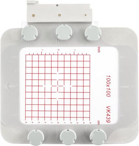 Sew Tech Magnetischer Stickrahmen, kompatibel mit Husqvarna Viking Designer Topas Diamant-Stickmaschinen-Reifen (10,2 x 10,2 cm, VK439)