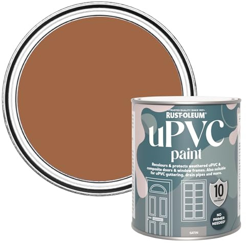Rust-Oleum uPVC Door and Window Paint in Satin Finish - Cinnamon 750ml