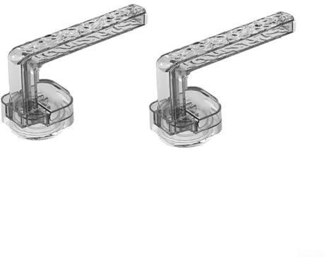 Maniglia compatta a ventosa in PET con ganci per asciugamani da bagno e cucina e per riporre accessori, progettata per una presa forte e ottimizzazione dello spazio (trasparente)