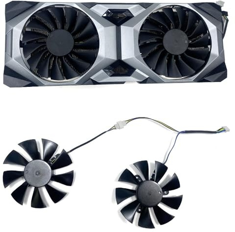 FDMOZRE DIY 2PCS 85MM 4PIN 12V 0,5 A Lüfter RTX2080 Ti für Ventus GPU Fan Für MSI RTX 2080Ti 2080 Super Grafikkarte Fans