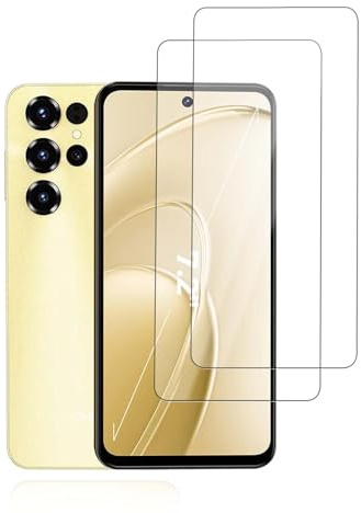 KONXISA 2-Pack Screen Protector for OUKITEL C68, Tempered Glass Cellphone Screen Protector, 9 Hardness HD Clear Anti-Scratch Bubble-Free Protector Film