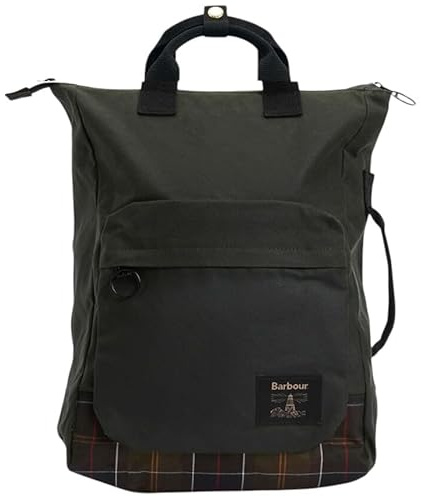 Barbour UBA0714SG91 Field Wax Backpack, Farbe Salbeigrün Sage/Klassisch