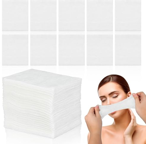 VILLCASE 2 Stück pack Tonerpads aus Weißer Baumwolle Große Kapazität Dehnbare und Fusselfreie Gesichtspads für Make Up Entfernung und Sanfte Hautpflege