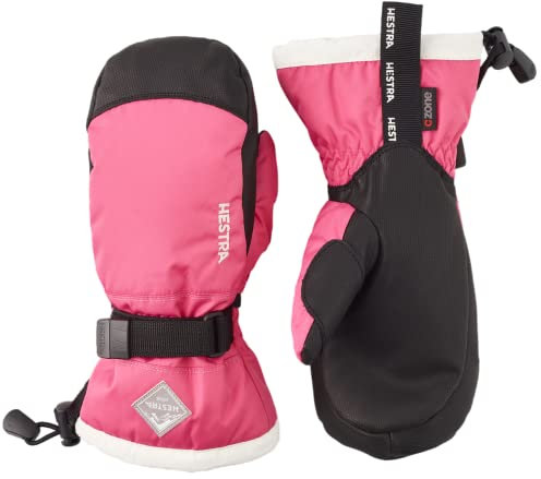 Hestra Youth Gauntlet Wasserdichter Zirkonia Junior/Kinder-Fäustling, Fuchsia/Elfenbein, 5