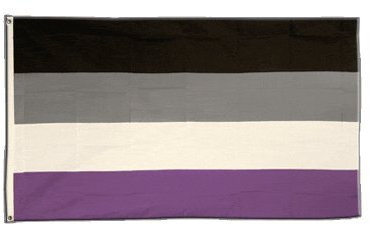 Flaggenfritze Fahne/Flagge Asexuell + gratis Sticker