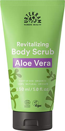 Urtekram Exfoliante Corporal de Aloe Vera BIO, con “efecto de gel a leche”, 150 ml