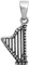 Shine Jewel 925 Sterlingsilber Pedal Harfe Musikinstrument Musikalischer Harfe Musikspieler Schmuck
