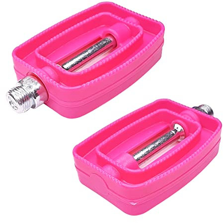 cyclingcolors pedali bicilette bambino bici bimbo 60x80mm nylon movimento 9/16 universale, Rosa