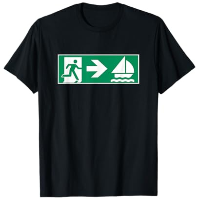 Notausgang Segeln - Segler-Shirt für Wassersportler T-Shirt
