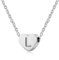 AFSTALR Collier Personnalisé Prénom Femme Pendentif Coeur avec L Lettre Collier Prenom Cadeau Soeur Fille Anniversaire Argentiginal
