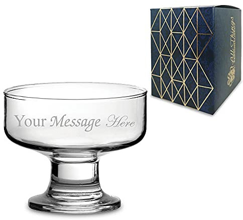 Personalised Engraved Saxon Ice Cream Cup 9oz, Gift Boxed, Birthday Party Kids Gift