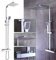 Quadratisches Duschset ohne Wasserhahn Edelstahl Silber Thermostat Bad Regen Wasserhahn Set 30cm DHL