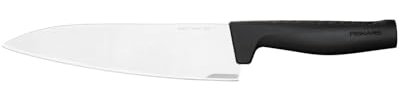 Fiskars Couteau de Chef, Hard Edge, Design Élégant, Longueur totale : 33,1 cm, Acier Inoxydable/Plastique, 1051747