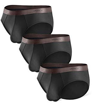 Separatec Boxers pour Hommes, Slips pour Hommes sous-vêtements gainés avec Poches séparées Boxer en Bambou Respirant, Doux et Confortable avec Fly 3 Lot de sous-Shorts ajustés
