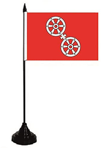 U24 Tischflagge Mainz Fahne Flagge Tischfahne 10 x 15 cm