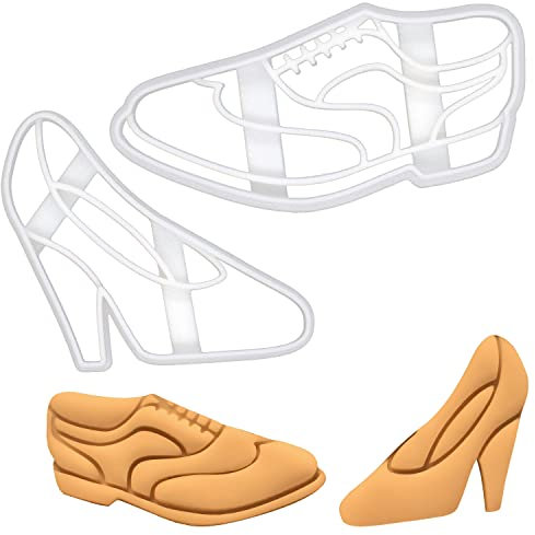 2er Set Ausstechformen (Formen: Brogue-Schuh und Stöckelschuh), 2 Teile, Bakerlogy